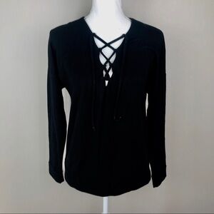 Stateside Lace up Sweatshirt Size Medium